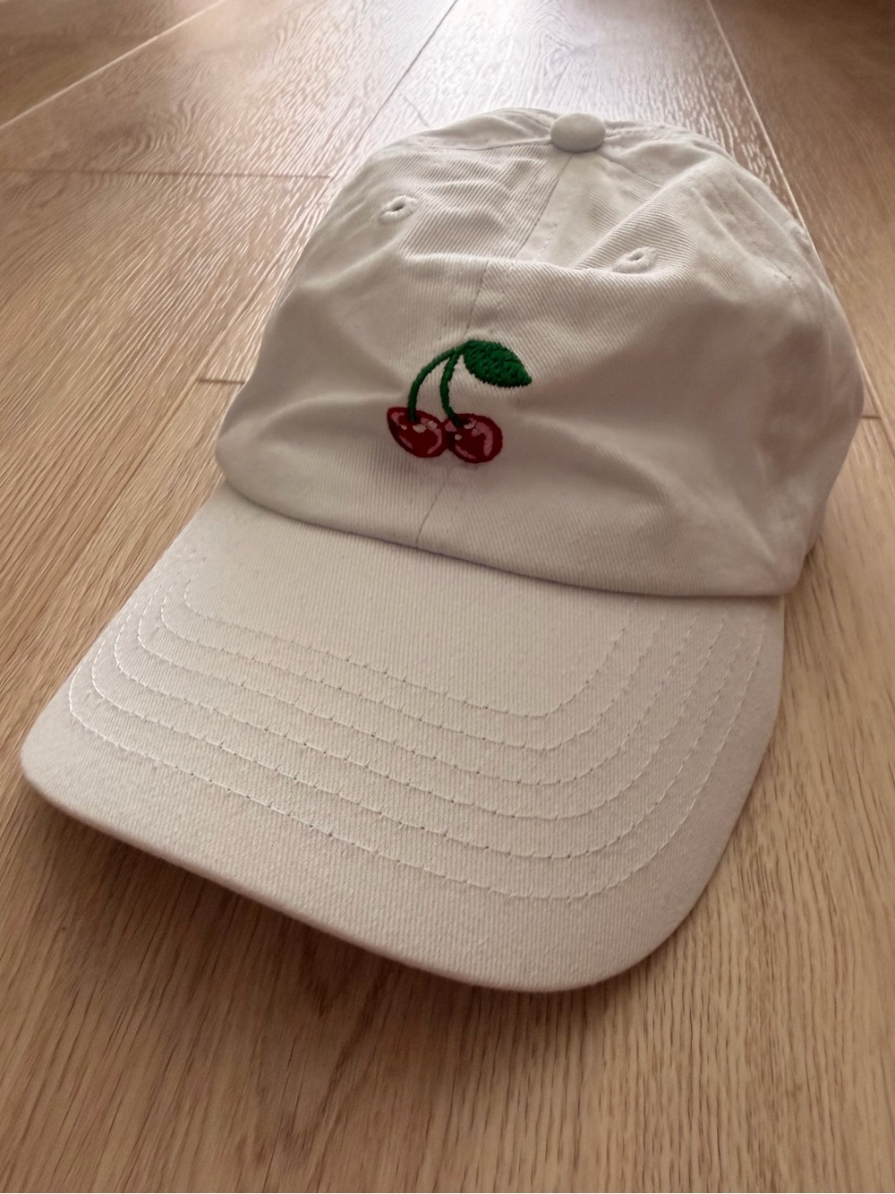 EUC Cherry Embroidered Baseball Cap